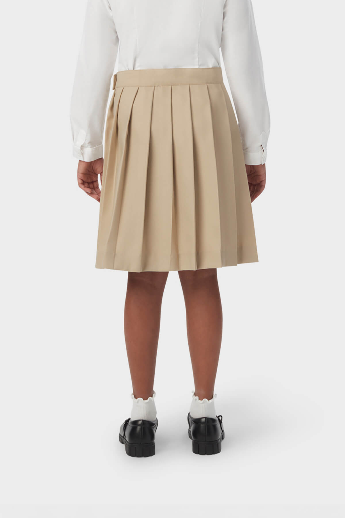 At The Knee Pleated Skirt - French Tooast