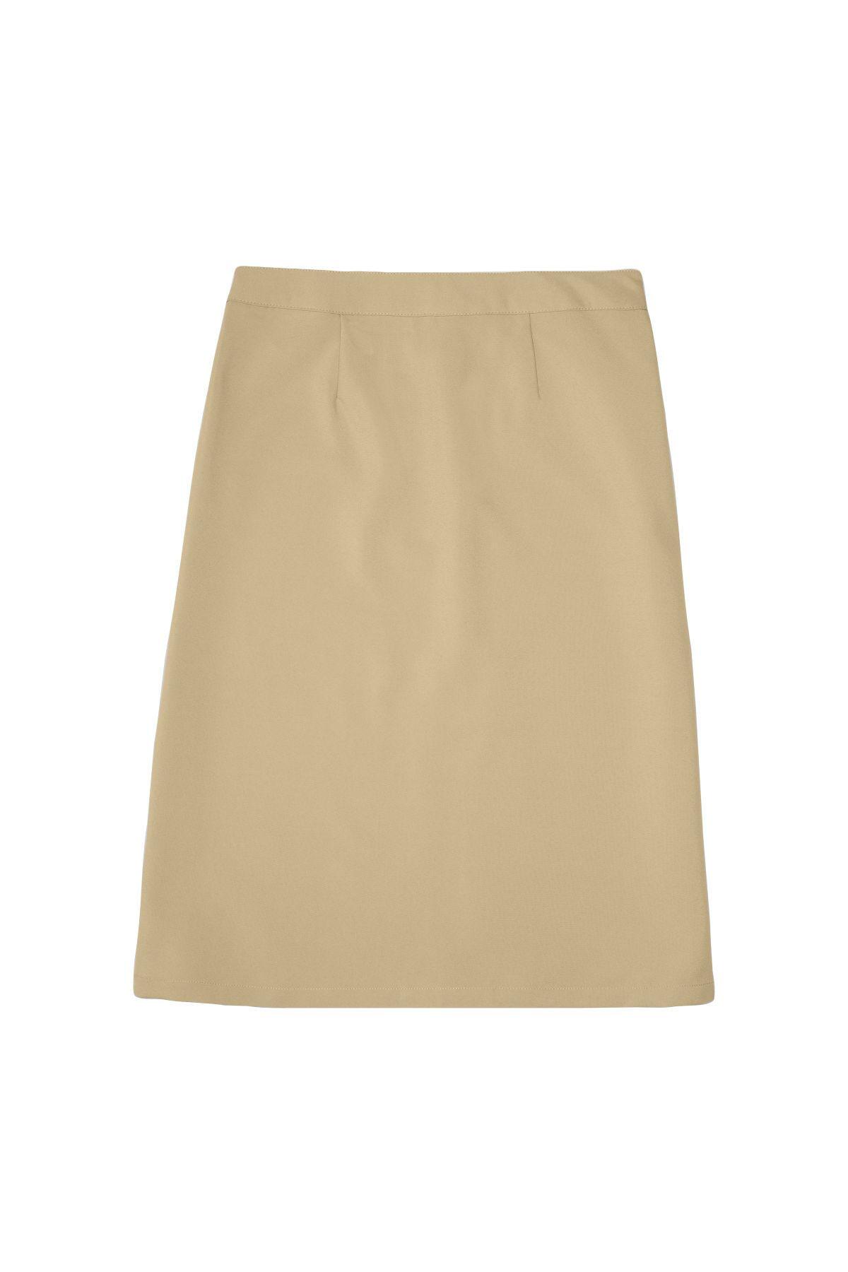 Below The Knee Kick Pleat Skirt - French Tooast