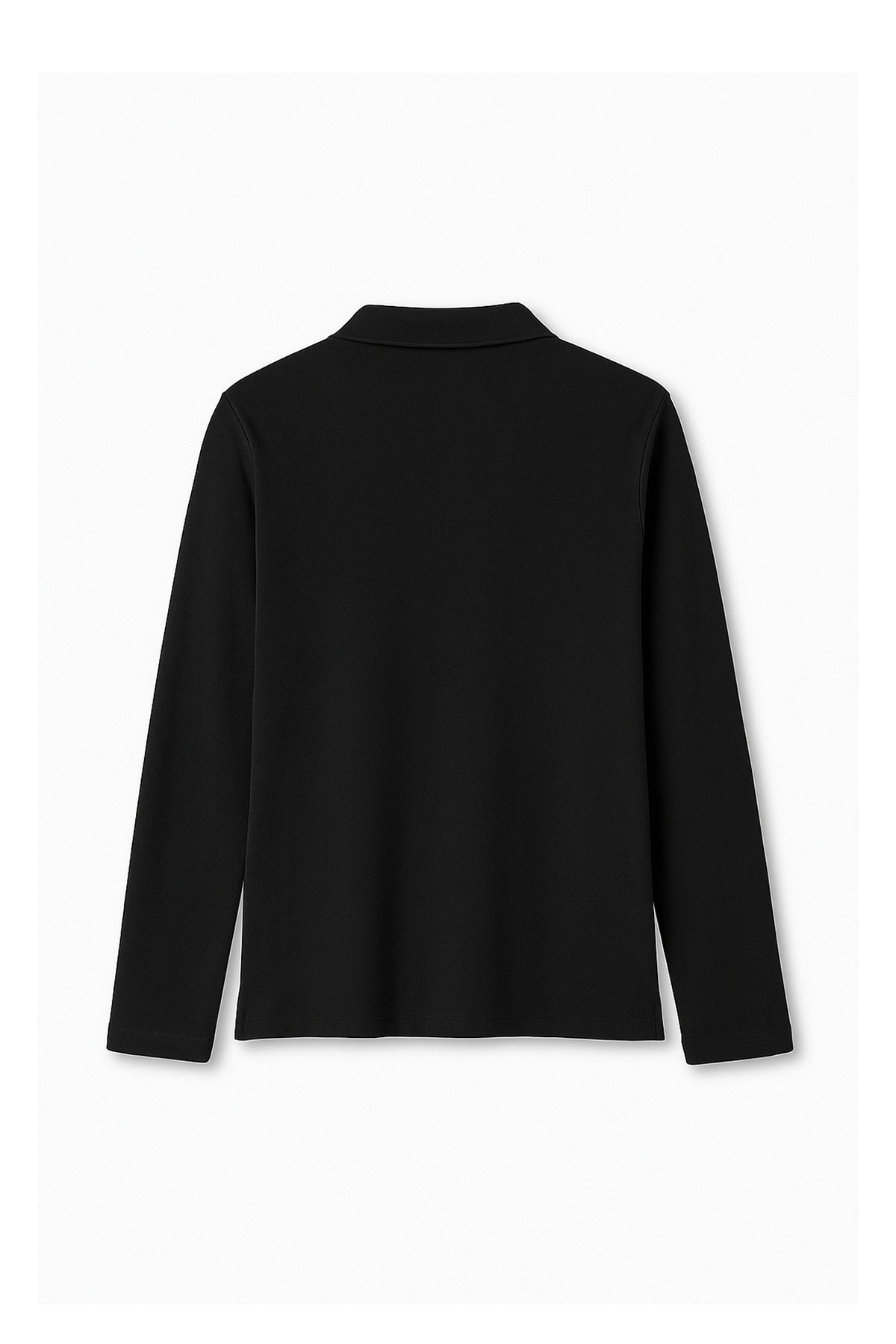 Long Sleeve Fitted Stretch Pique Polo (Feminine Fit) - French Tooast